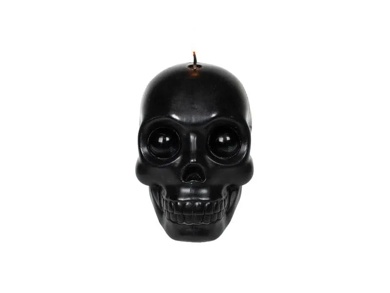 54Celsius Kerze Totenkopf 14 cm x 11.5 cm, Schwarz