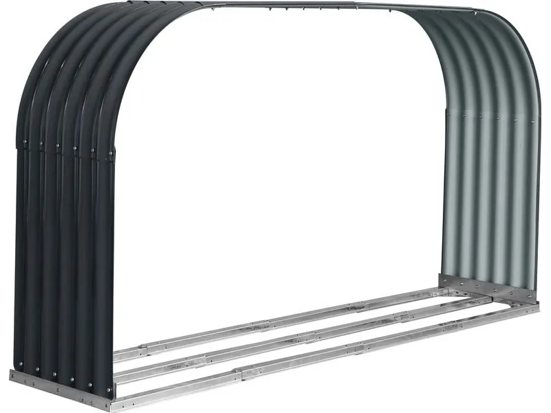WESTMANN Kaminholzregal Hajo Stahl Anthrazit 212 x 46 x 111 cm WESTMANN Kaminholzregal Hajo Stahl Anthrazit 212 x 46 x 111 cm
