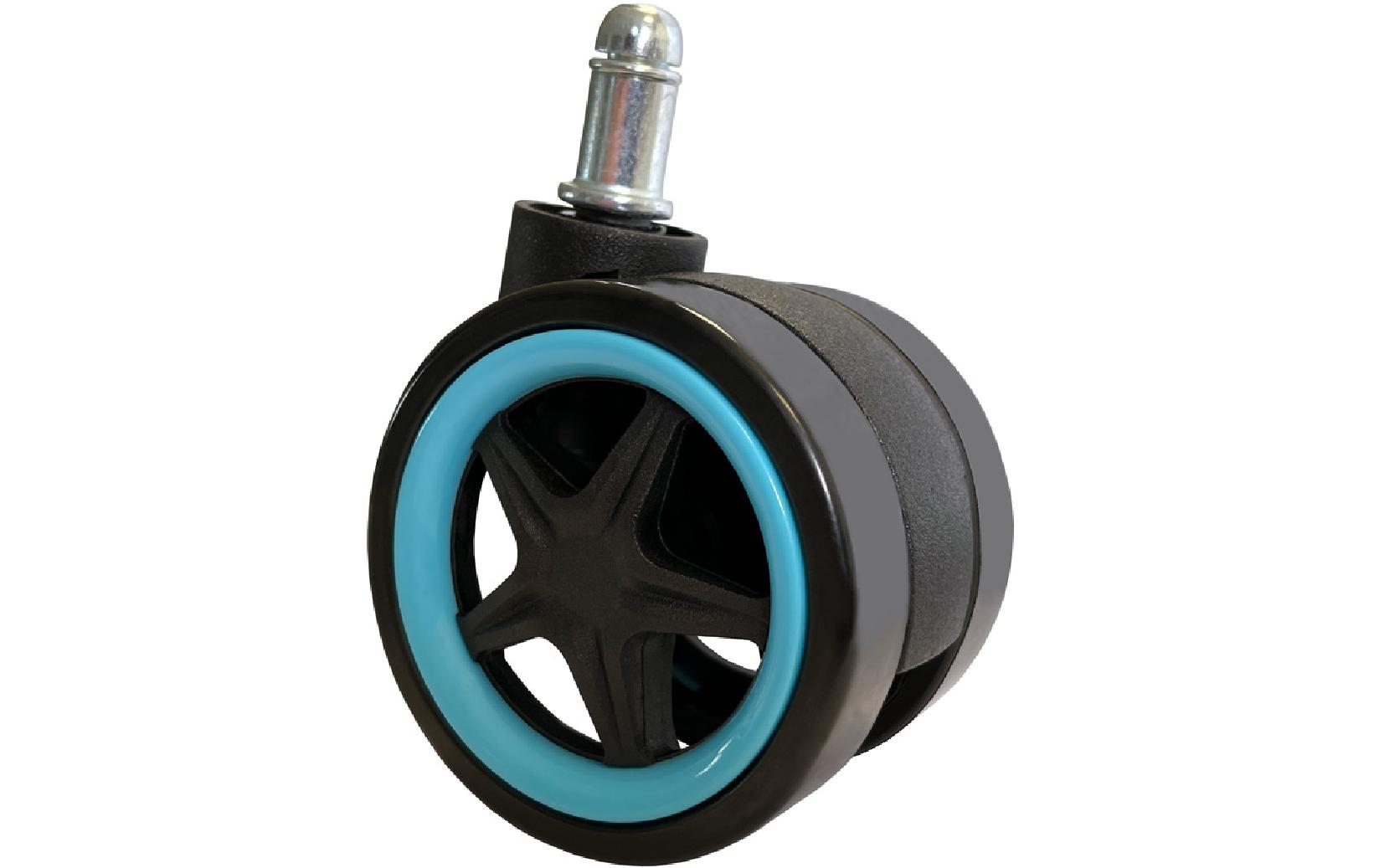 LC-Power Rollen LC-CASTERS-DRIFT 5er Set Hellblau
