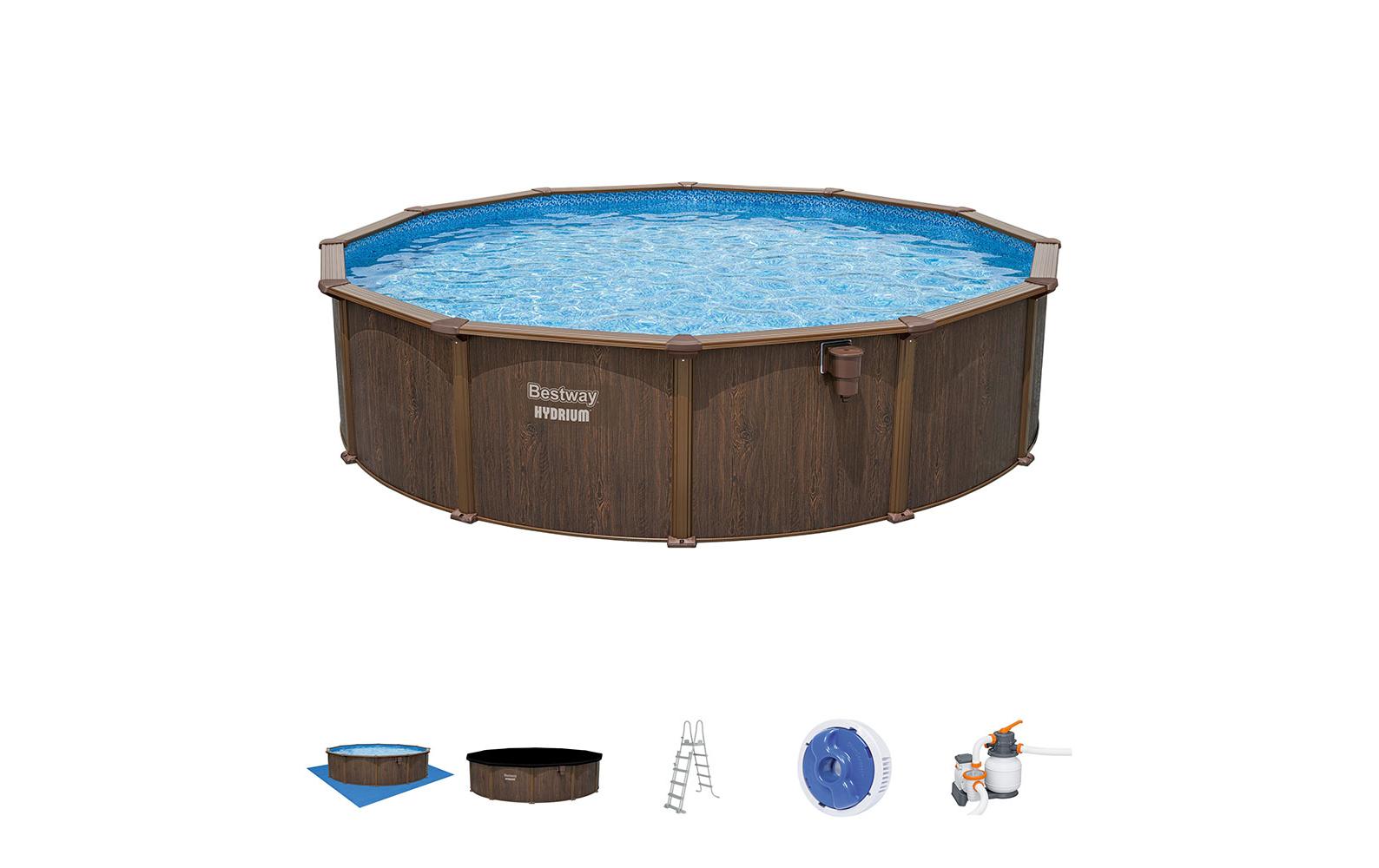 Bestway Pool Hydrium Komplett-Set Ø 549 x 132 cm