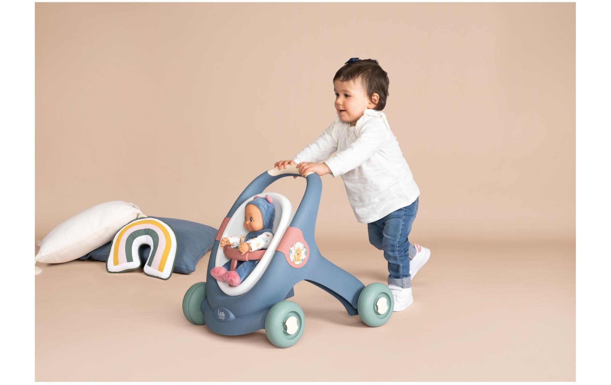 Smoby Lauflernwagen mit Puppe