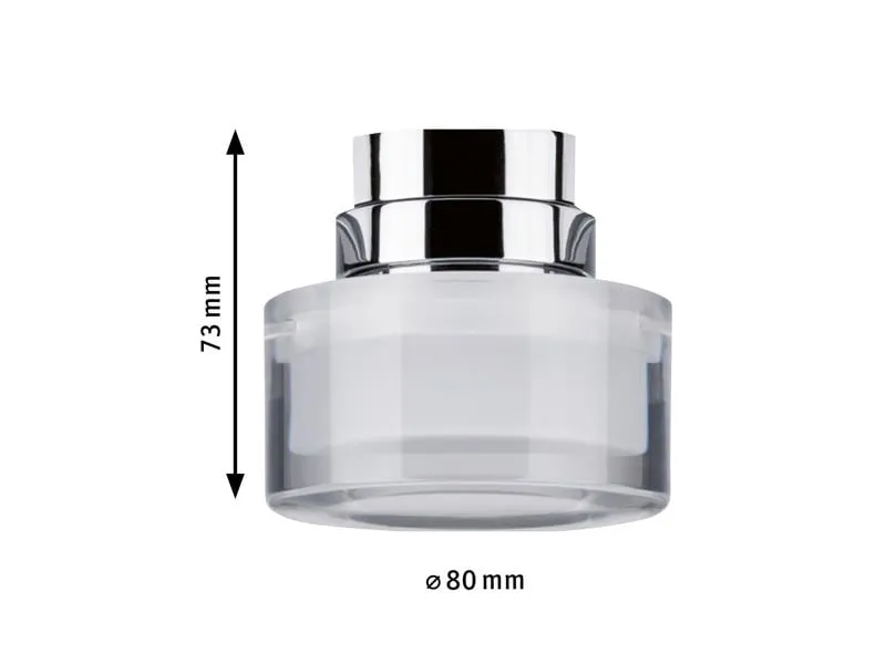 Paulmann LED Schienenspot URail Topa Dot, 5.2 W, 2700 K, Chrom/ Klar Paulmann LED Schienenspot URail Topa Dot, 5.2 W, 2700 K, Chrom/ Klar