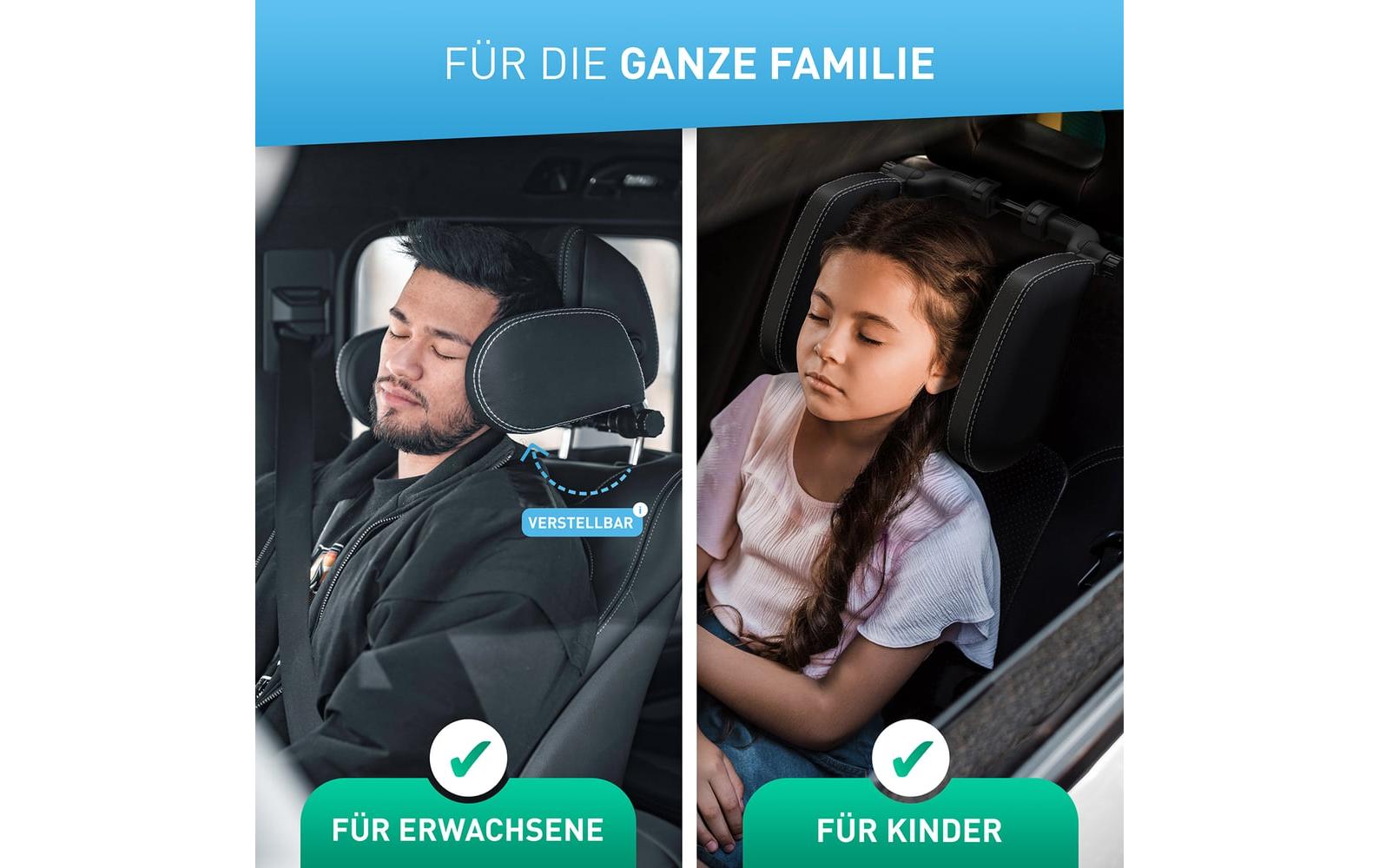 Flipline Auto-Kopfstütze, weisse Nähte