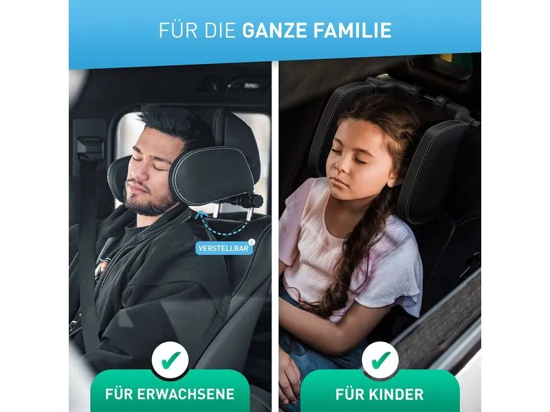 Flipline Auto-Kopfstütze, weisse Nähte