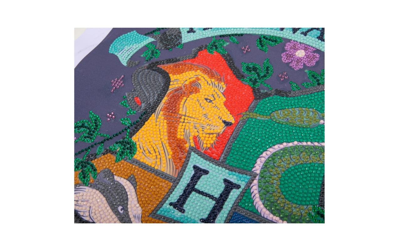 CRAFT Buddy Bastelset Crystal Art Scroll Hogwarts Wappen