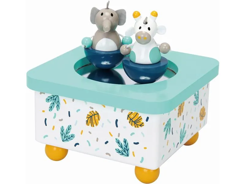 Spielba Holzspielwaren Musikspieldose Elefant & Giraffe Spielba Holzspielwaren Musikspieldose Elefant & Giraffe
