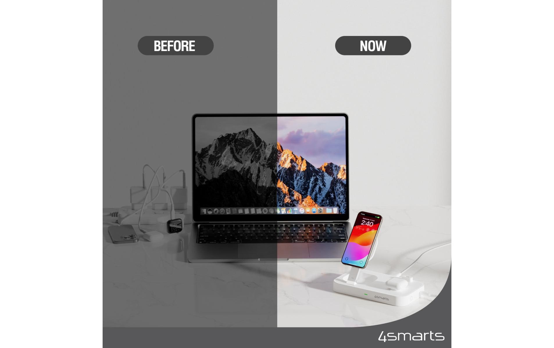 4smarts Wireless Charger Qi2 Weiss 4smarts Wireless Charger Qi2 Weiss