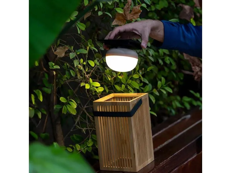 new Garden Okinawa Lantern kabellose, tragbare Laterne Braun