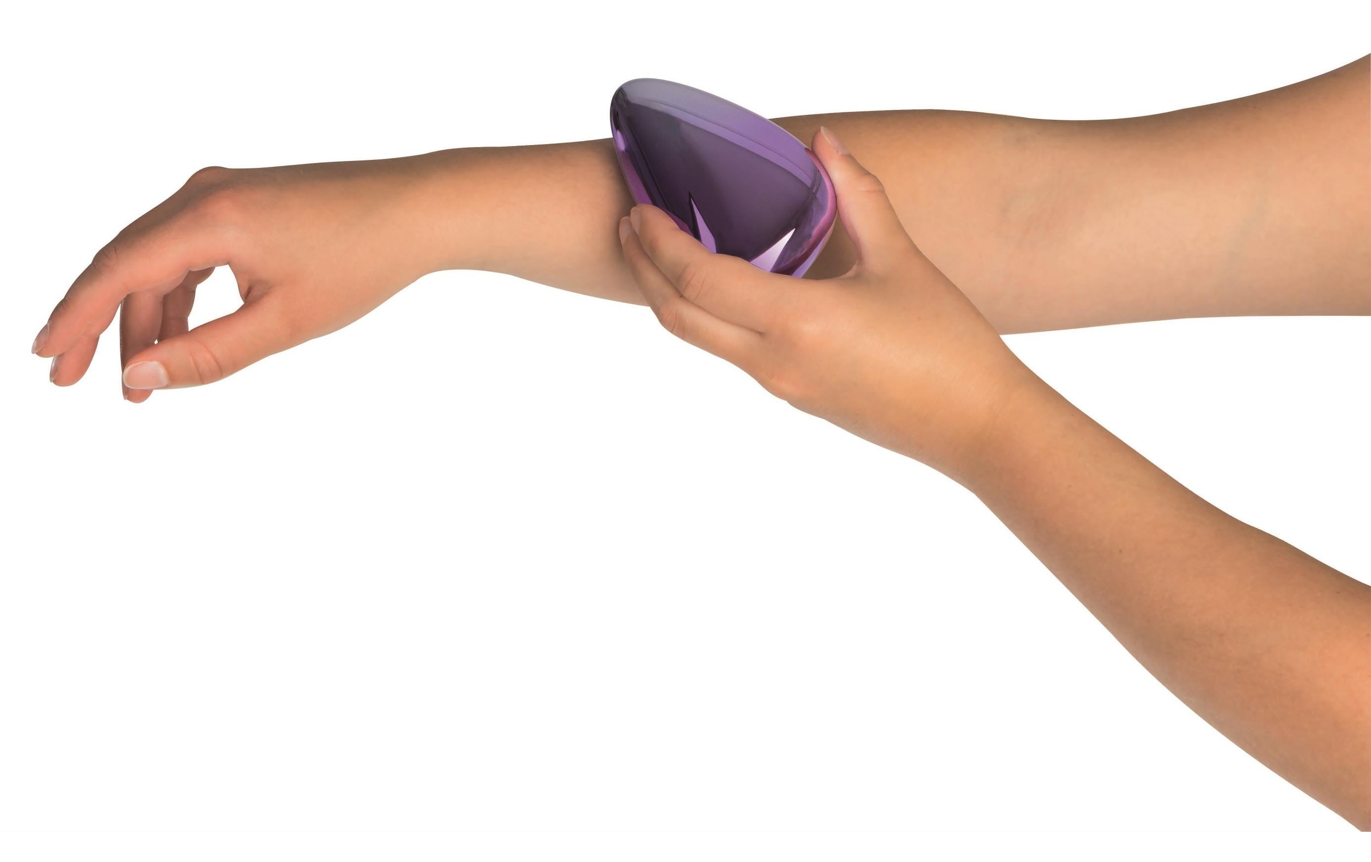 VITALmaxx Haarentferner Nano-Glas lila, 1 Stück