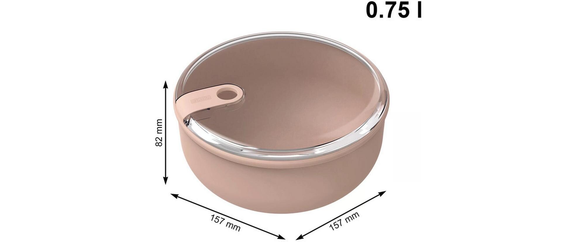 Rotho Lunchbox Ela 0.75 l, Meadow Rosa