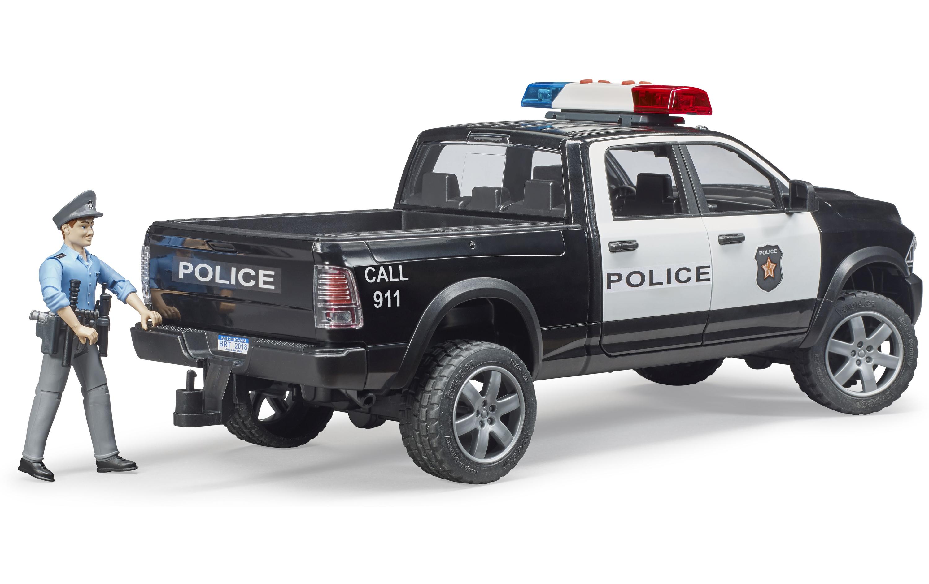 Bruder Spielwaren Polizei Pickup mit Polizist