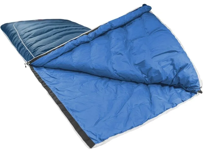 Grüezi Bag Schlafsack Down Wool 2in1 Comfort 2.0 6°C/14°C L 185cm, Blau