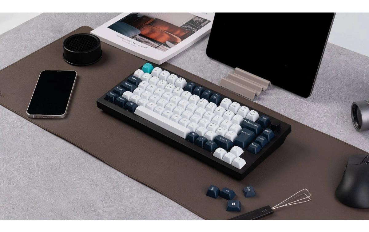 Keychron Gaming-Tastatur Q1 Max Black QMK Brown Switch