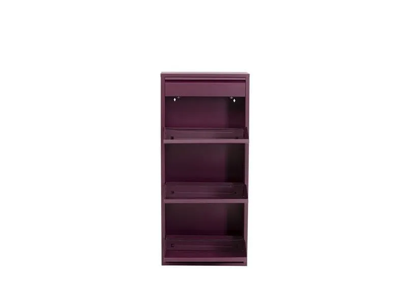 Kare Schuhschrank Caruso 3 Plus 1, Beere
