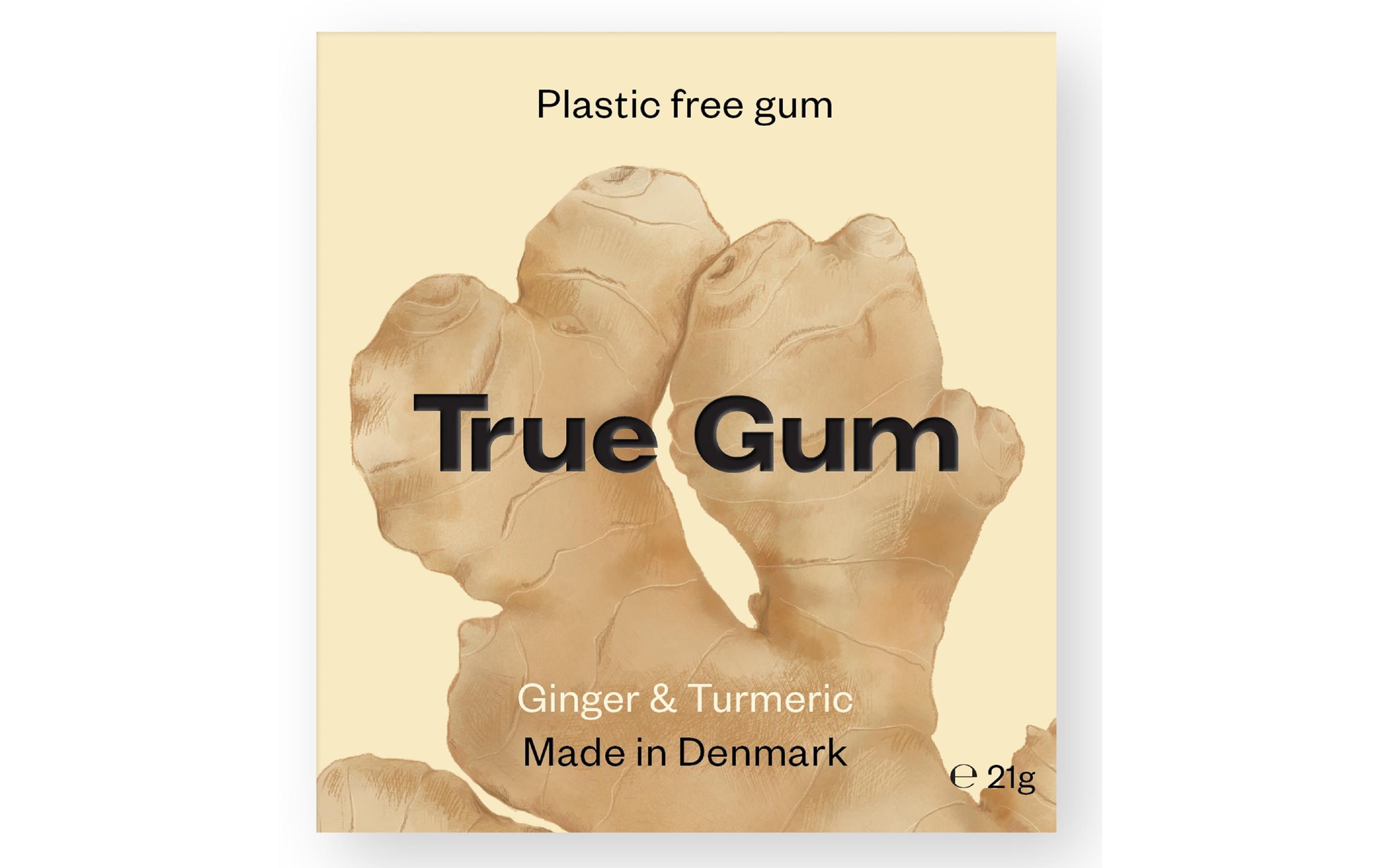 True Gum Kaugummi Ingwer & Kurkuma 21 g