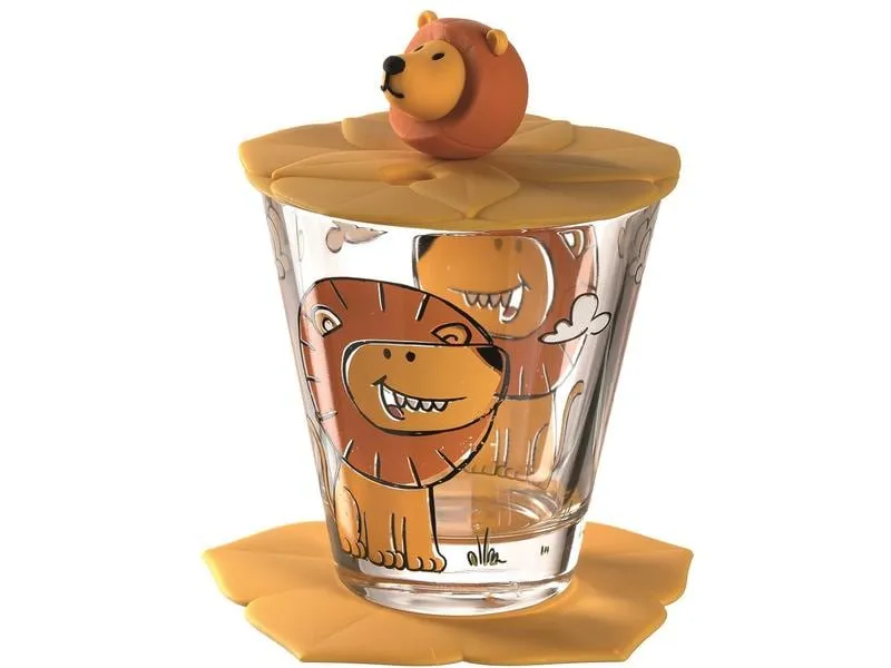 Leonardo Kindertrinkglas Bambini 3-teilig, Löwe