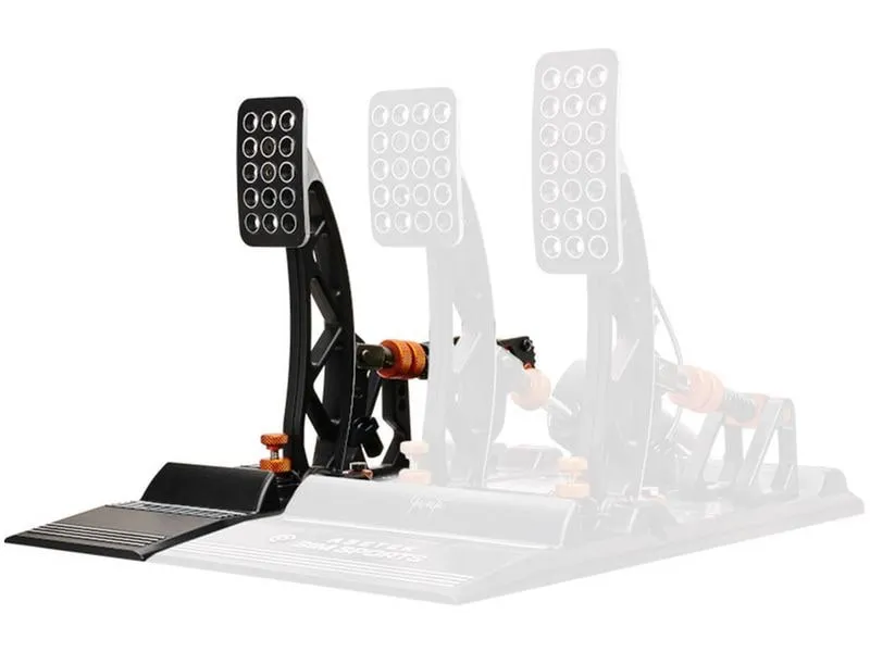 Asetek Racing Invicta Clutch Pedal Aluminium Schwarz Orange