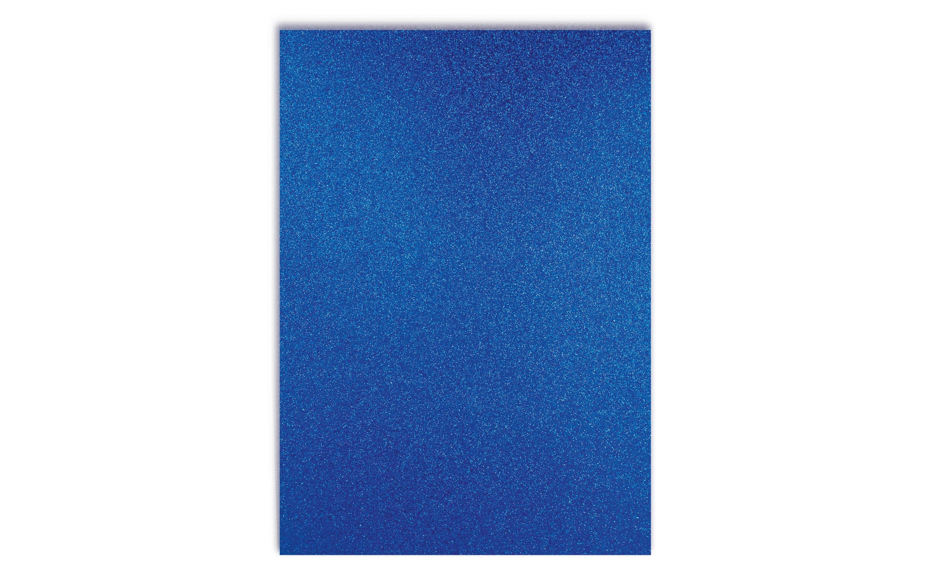 URSUS Glitzerkarton A4, 300 g/m², 10 Blatt, Blau