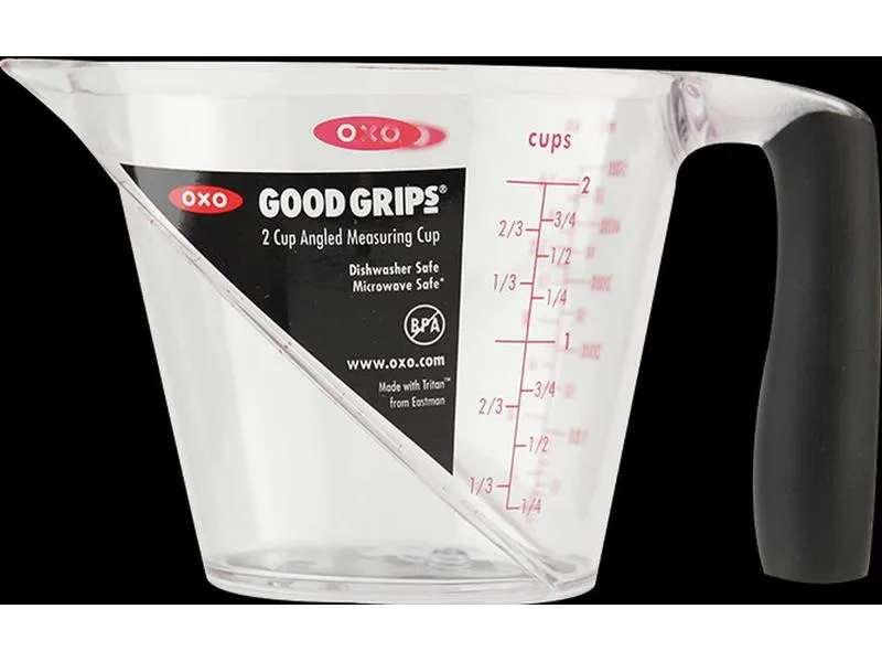 Oxo Good Grips Messbecher 2.5 dl, Schwarz/Transparent Oxo Good Grips Messbecher 2.5 dl, Schwarz/Transparent