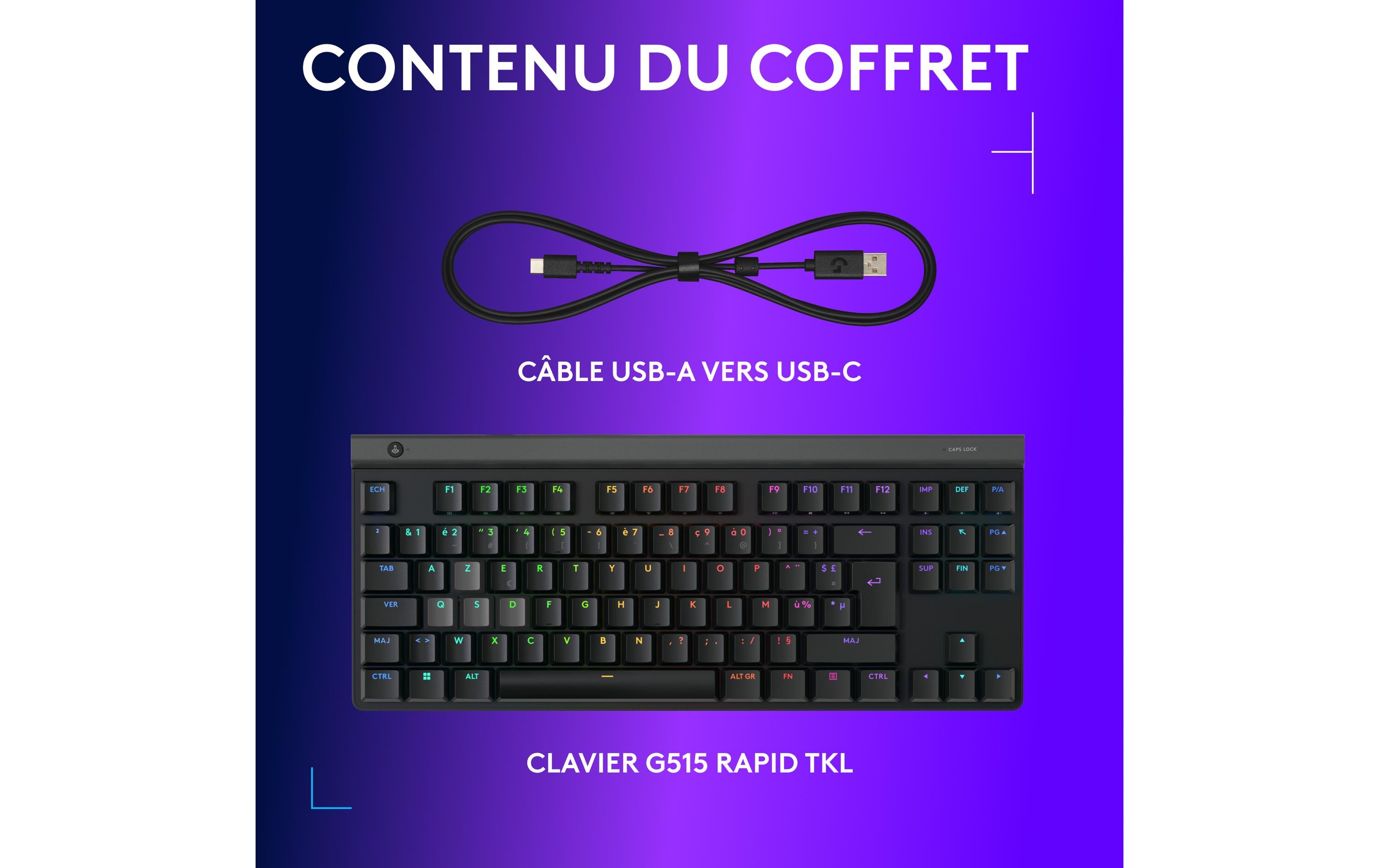 Logitech Gaming-Tastatur G515 RAPID TKL