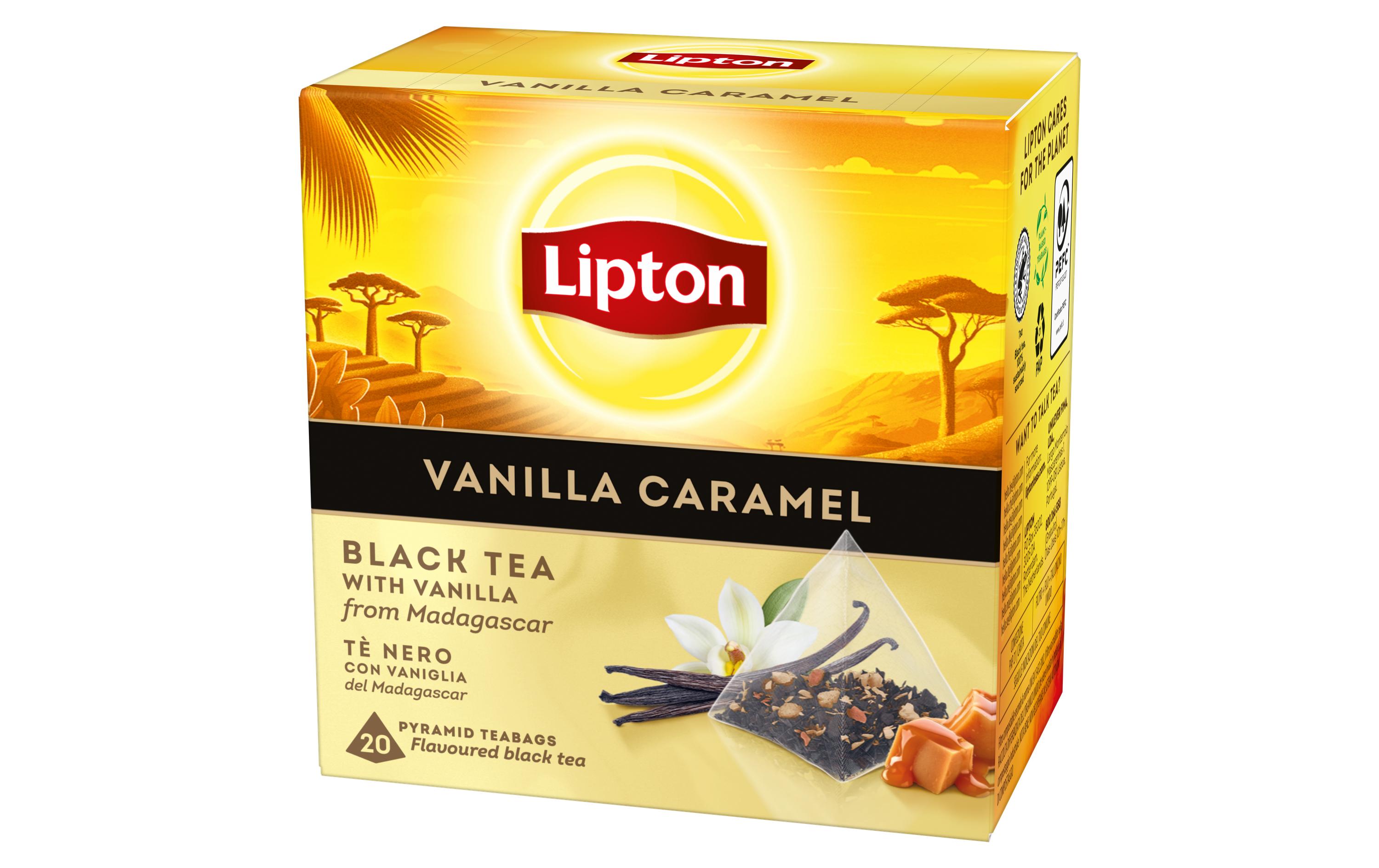 Lipton Teebeutel Schwarztee Vanilla Caramel 20 Stück