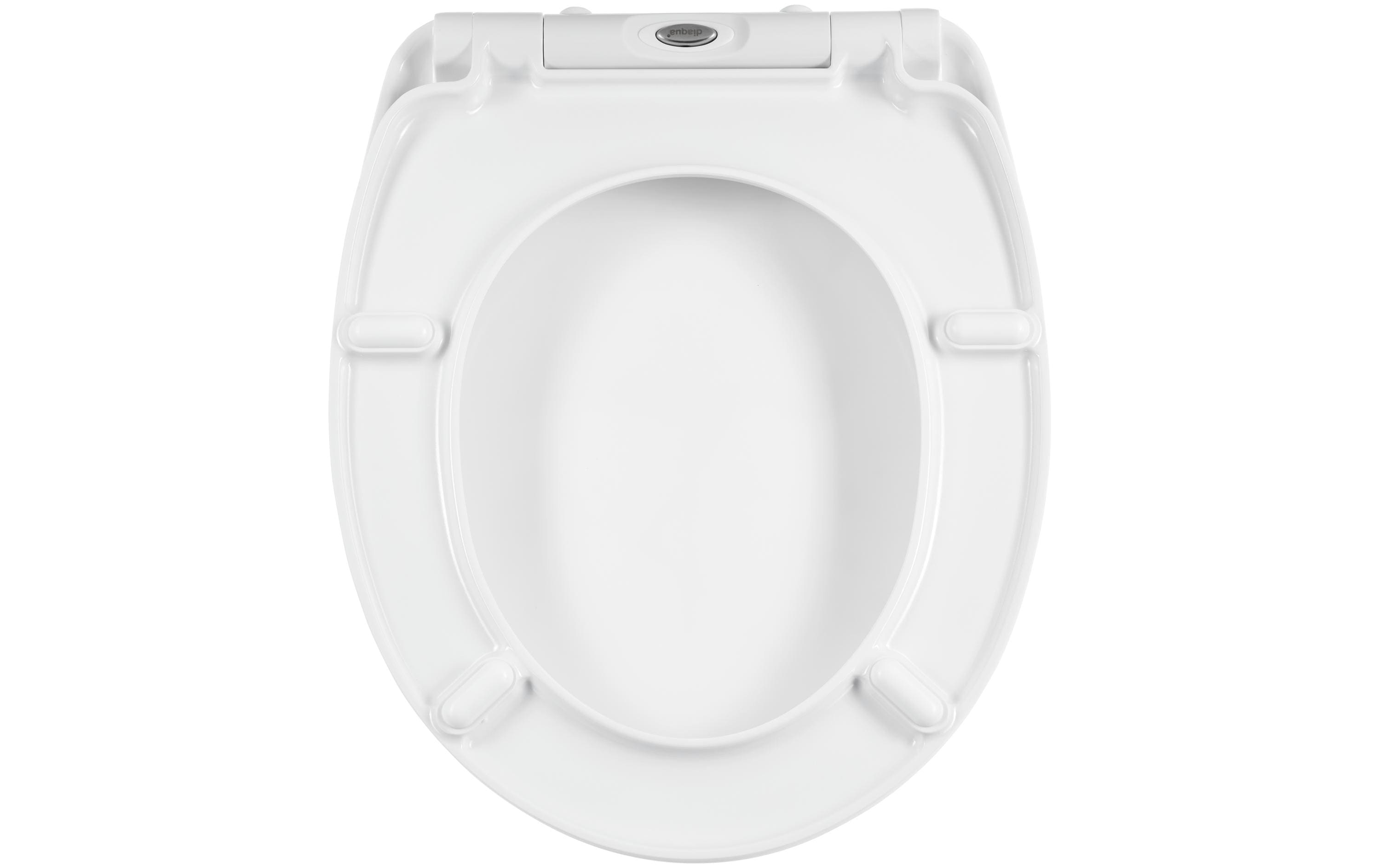 diaqua® Toilettensitz Flamingo mit Absenkautomatik, Weiss/Rosa