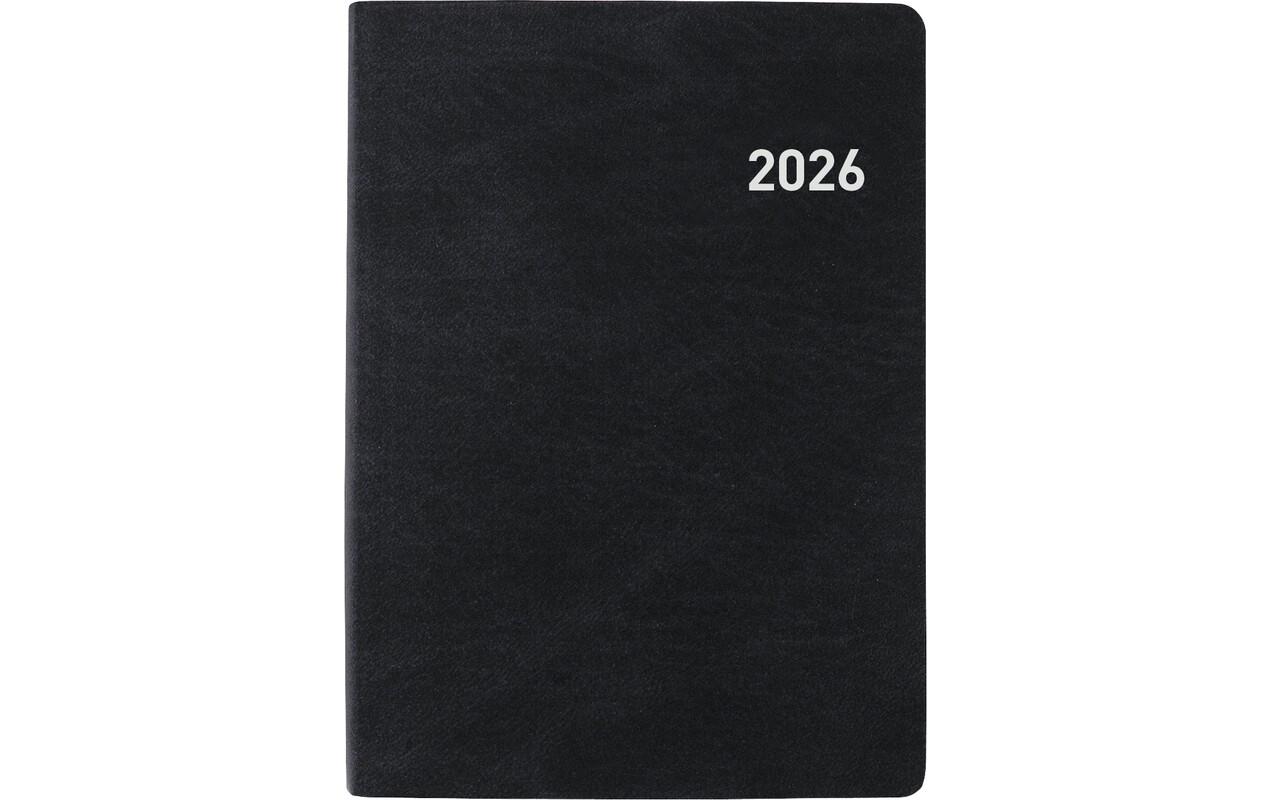 Biella Taschenagenda Technikus Schwarz, 10.1 x 14.2 cm