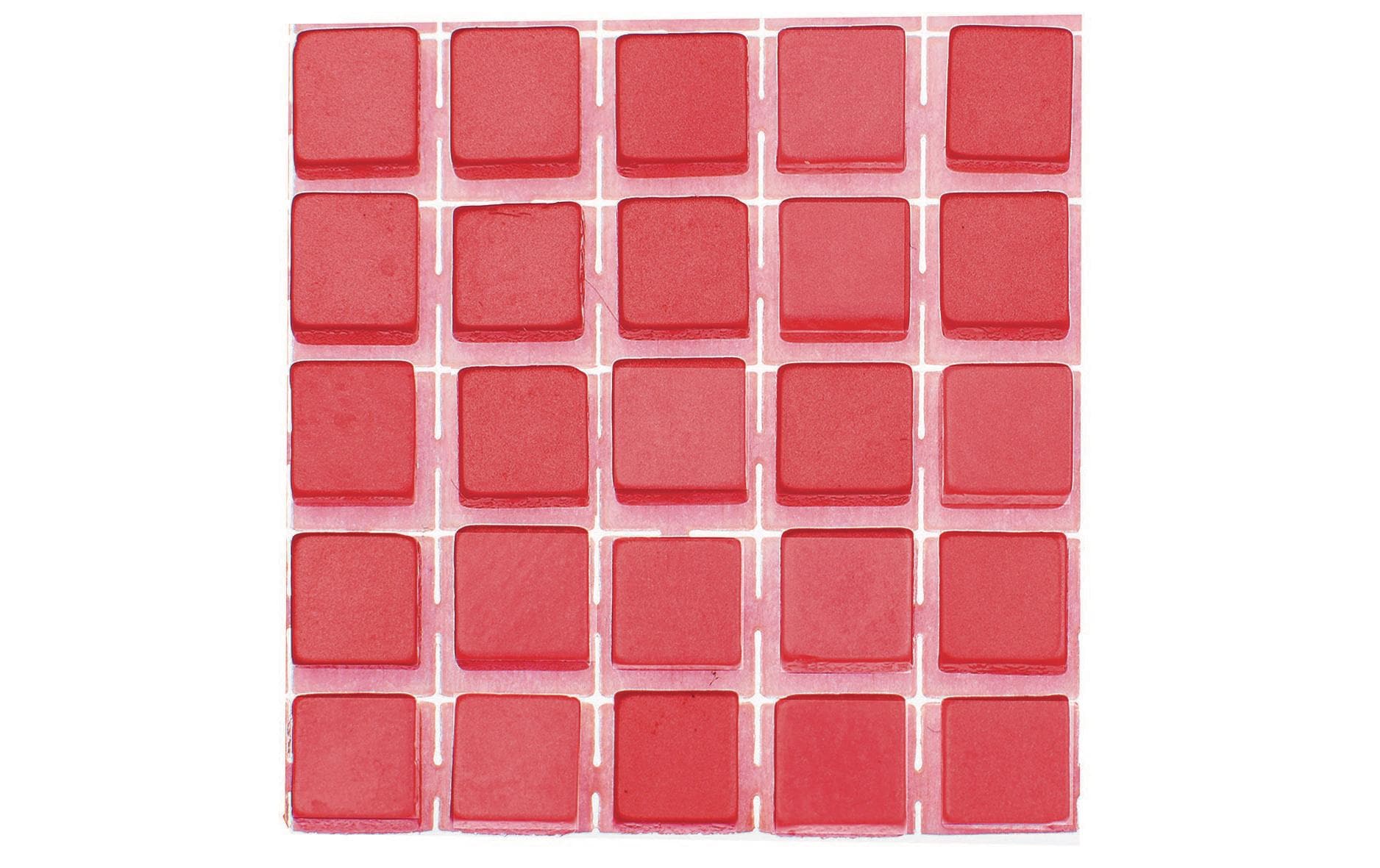 Glorex Selbstklebendes Mosaik Poly-Mosaic 5 mm Rot
