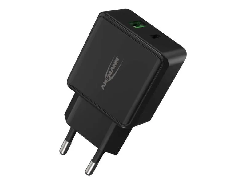 Ansmann USB-Wandladegerät Home Charger HC218PD, 18 W, Schwarz