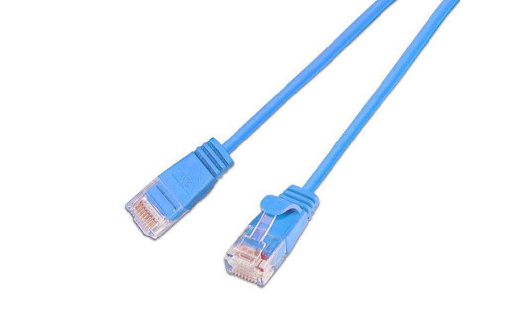 SLIM Slimpatchkabel RJ-45 - RJ-45, Cat 6, UTP, 0.15 m, Blau SLIM Slimpatchkabel RJ-45 - RJ-45, Cat 6, UTP, 0.15 m, Blau