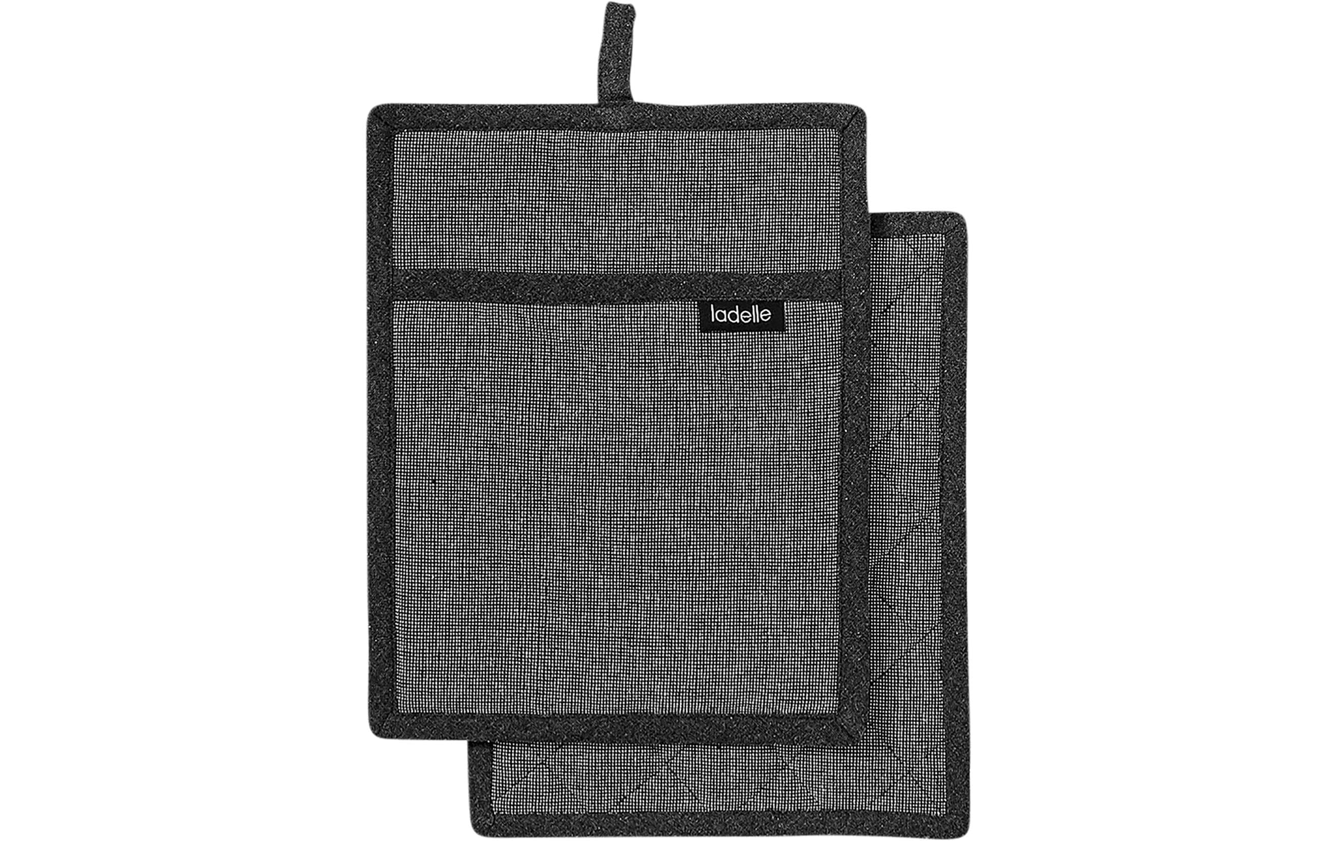 Ladelle Topflappen Eco Recycled 2 Stück, Anthrazit