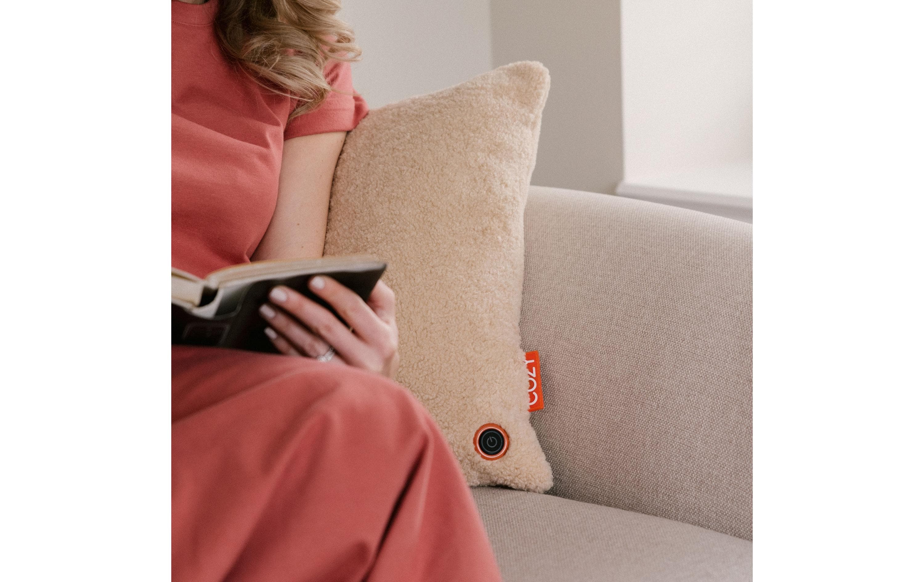 Bodi-Tek Heizkissen Cozy Una Wooly Akkubetrieb, Beige