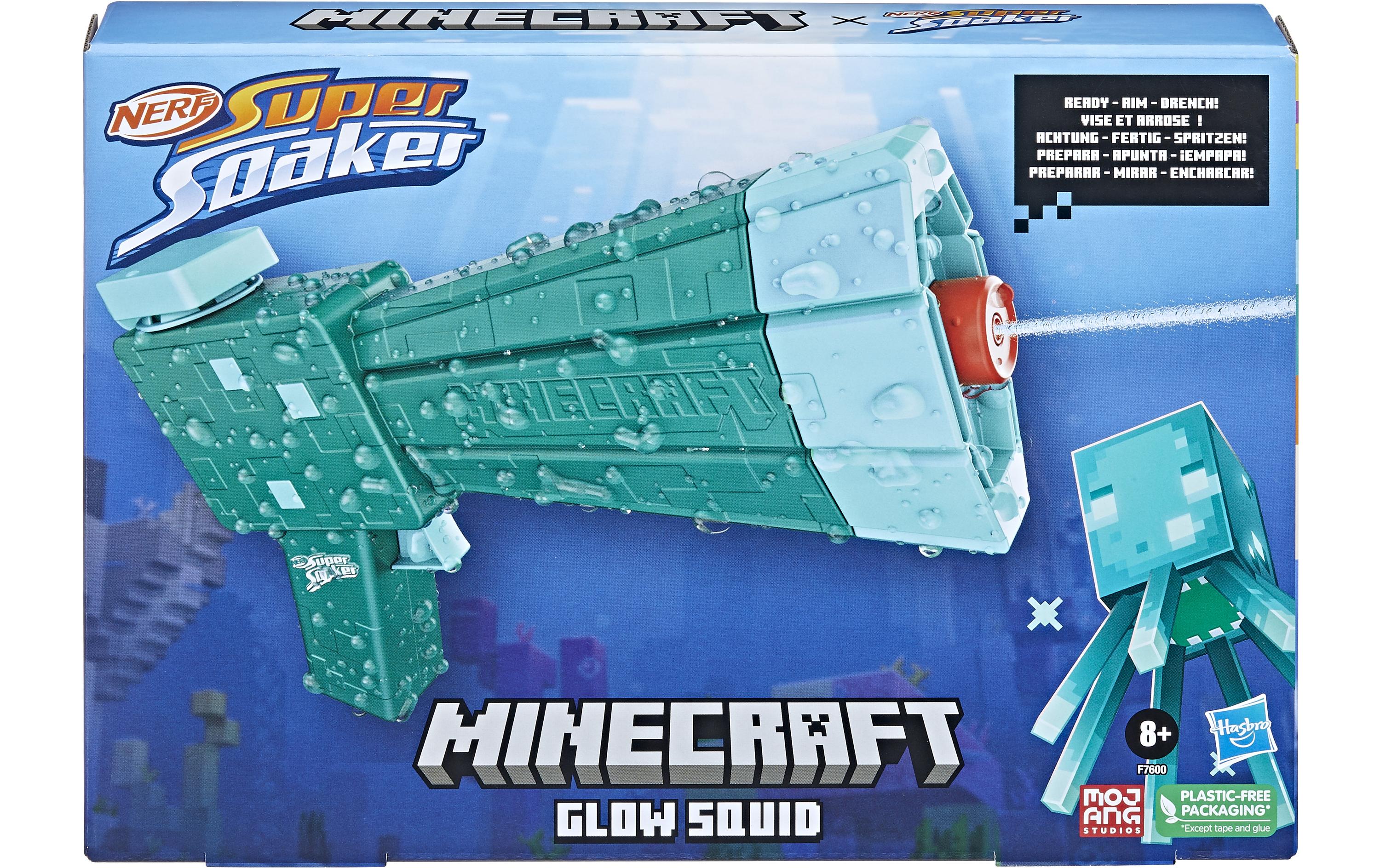 NERF Super Soaker Minecraft Glow Squid
