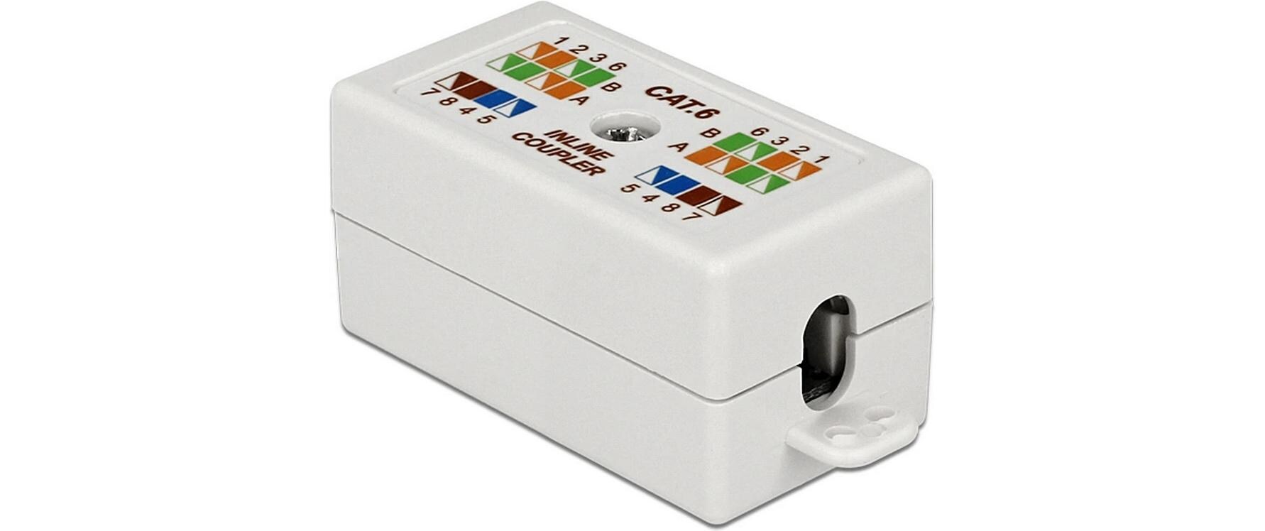 Delock Kupplung Cat.6 UTP LSA werkzeugfrei 1 Stück