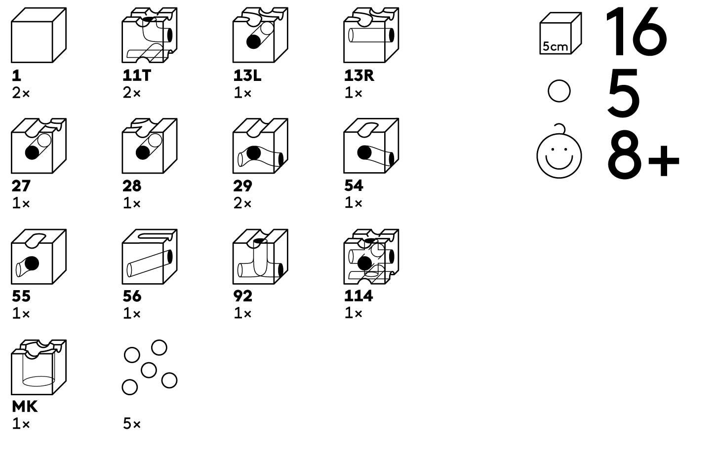 Cuboro Kugelbahn Zubehör CUBORO TRICK