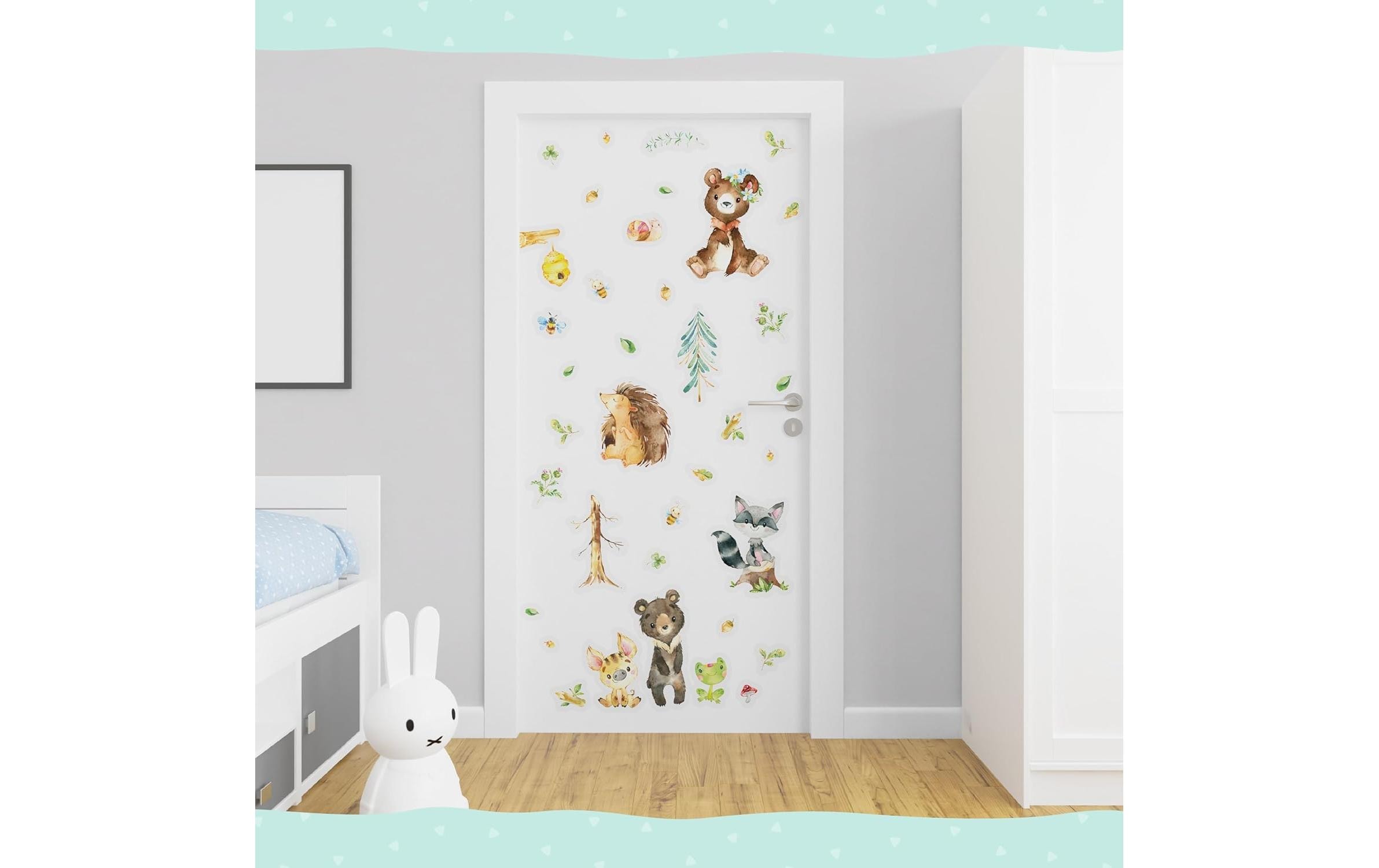 Papierdrachen Wandtattoo-Set Waldtiere