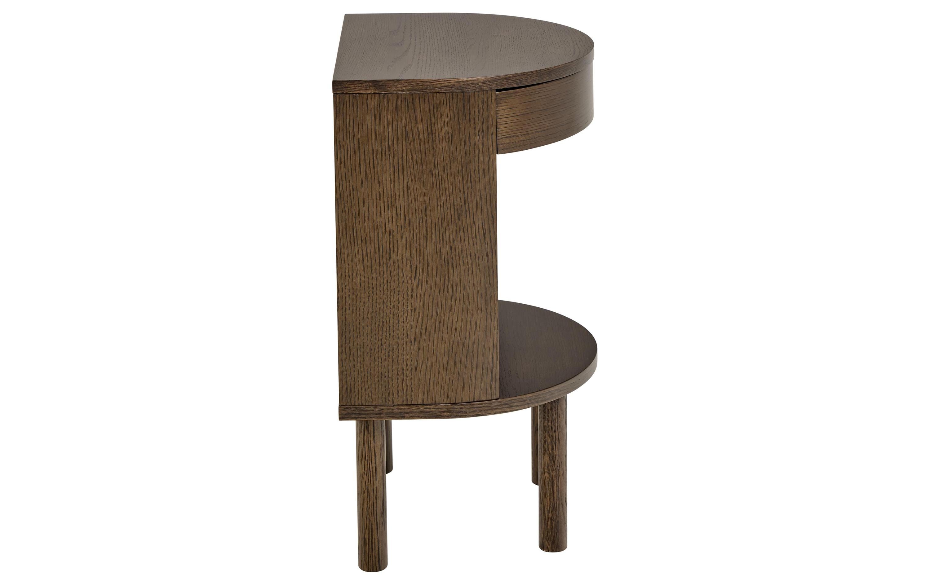 AC Design Nachttisch Paron Dunkelbraun, 40 x 31.5 x 60 cm