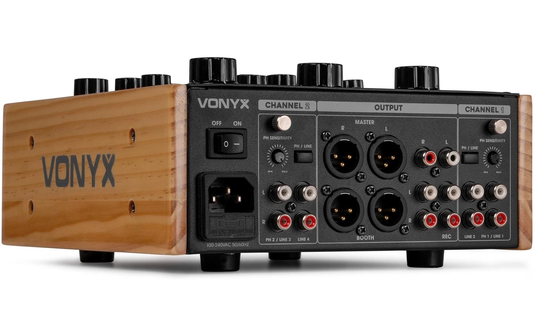 Vonyx VDJ250 2-Kanal Rotary DJ Mixer