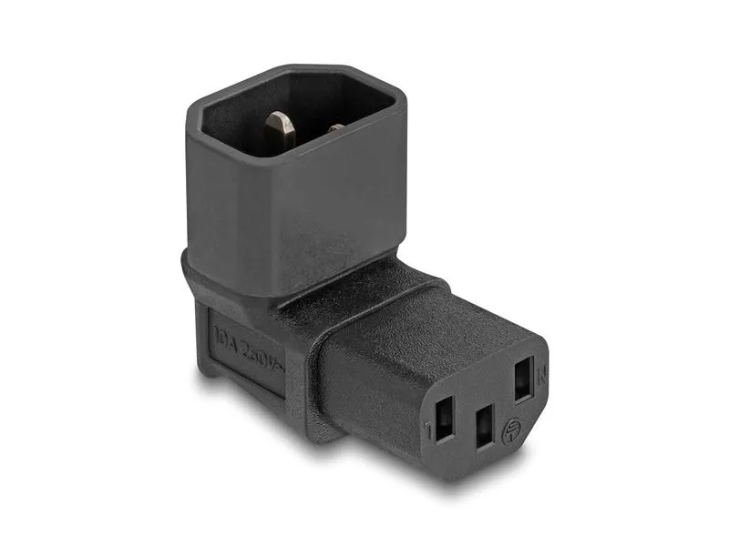 Delock Adapterstecker IEC60320 C14 - C13, gewinkelt
