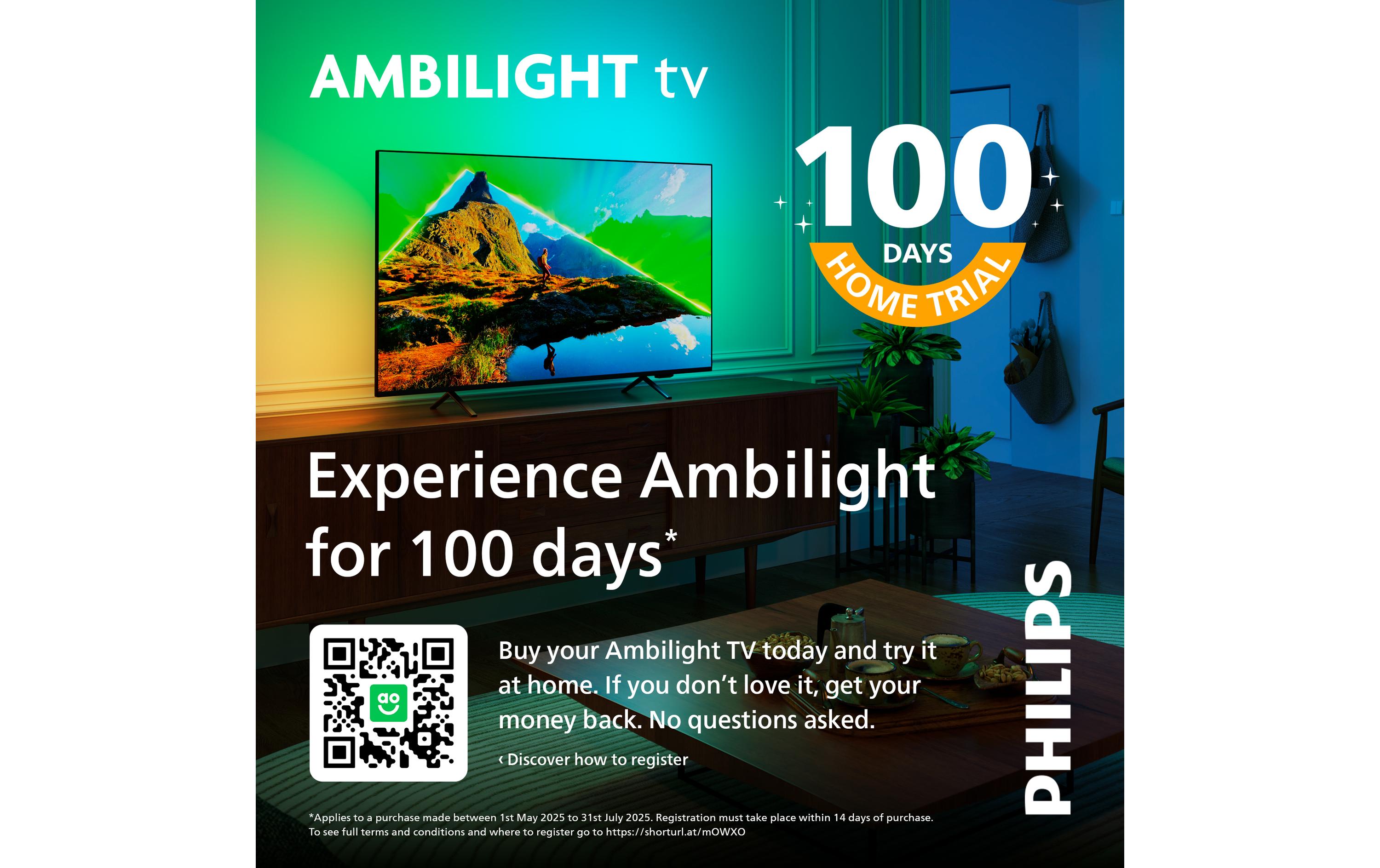 Philips TV 50PUS8500/12 50 4K Ambilight TV, 2025