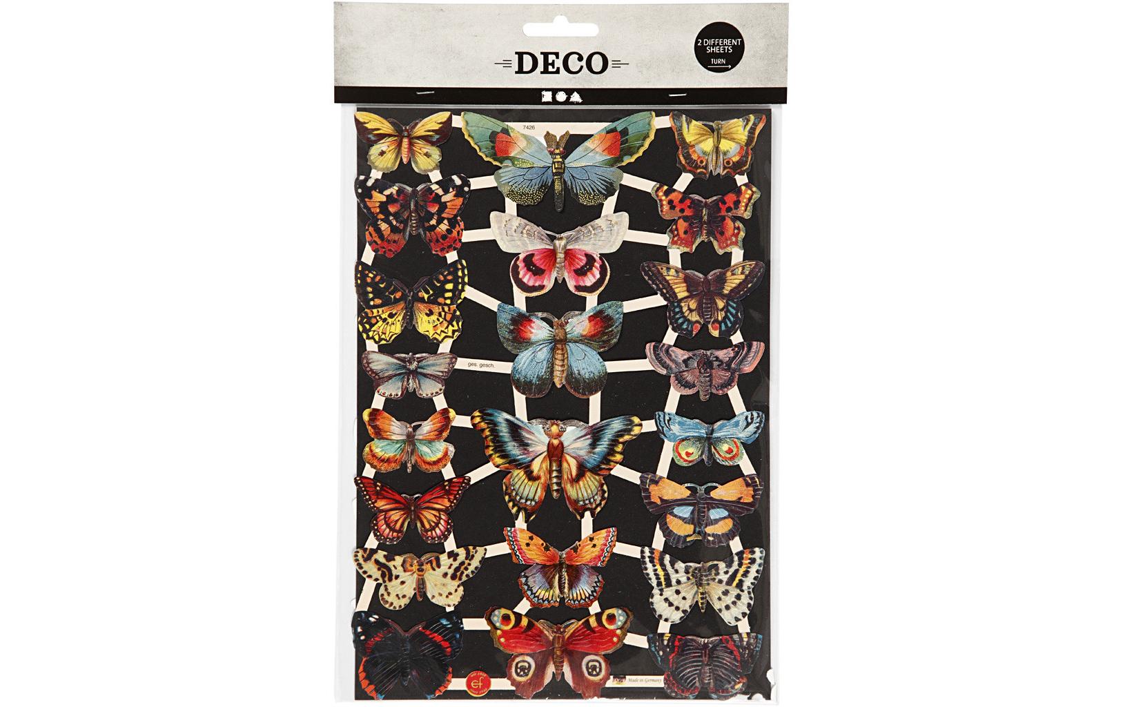 Creativ Company Streudeko Schmetterling 2 Blatt