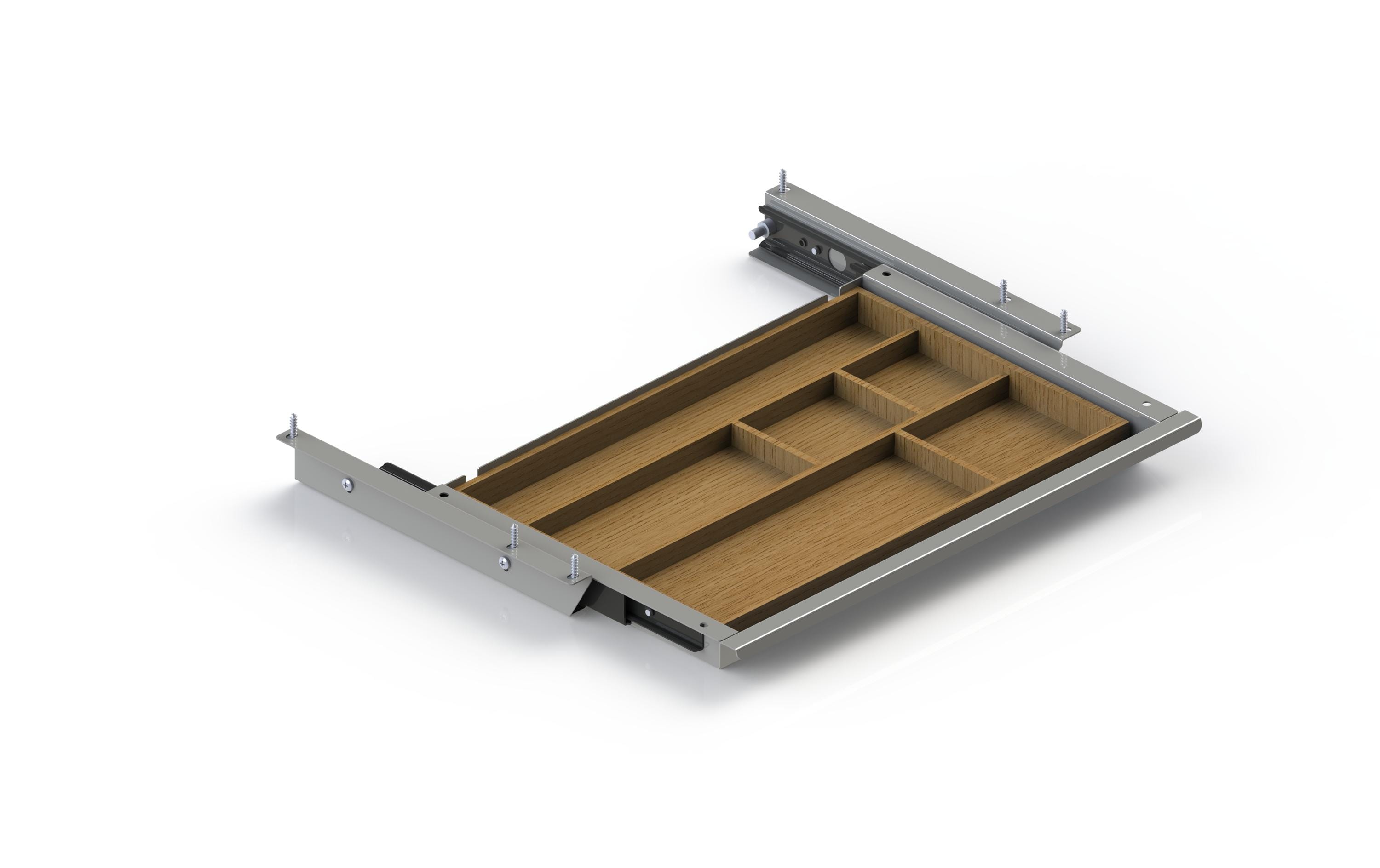 Actiforce Materialschublade SN 43.4 x 4.4 x 26 cm, Silber Actiforce Materialschublade SN 43.4 x 4.4 x 26 cm, Silber
