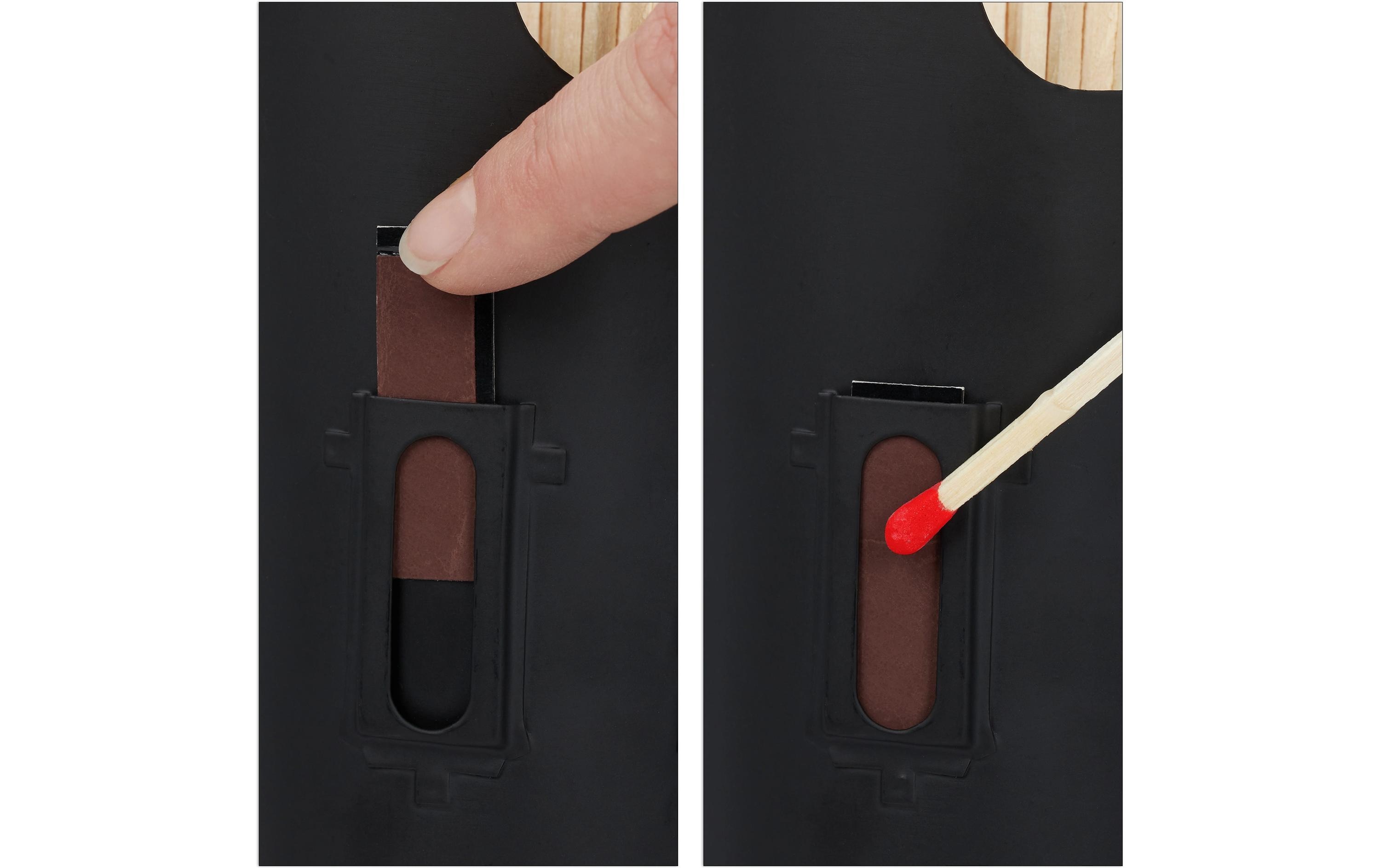 relaxdays Kaminholzkorb