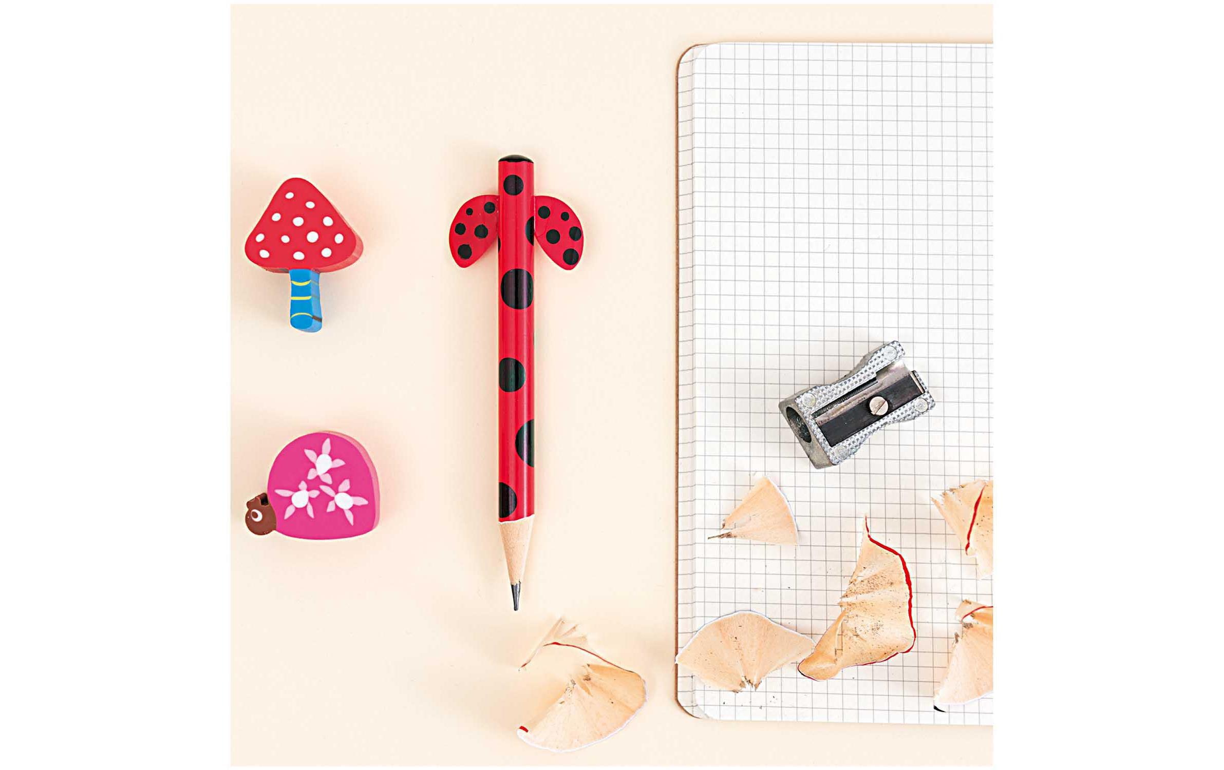 Rico Design Radiergummi Waldtiere 6 Stück, Mehrfarbig