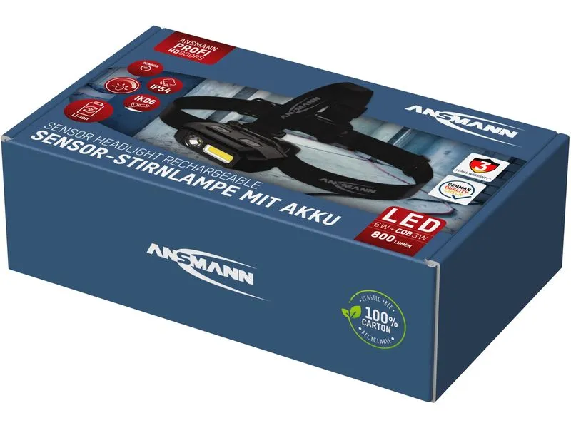 Ansmann Stirnlampe HD800RS Schwarz Ansmann Stirnlampe HD800RS Schwarz