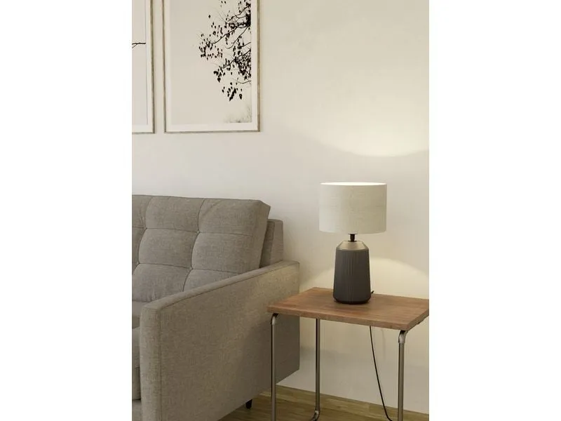 EGLO Leuchten Tischleuchte CAPALBIO grau exkl. E27 1x40W EGLO Leuchten Tischleuchte CAPALBIO grau exkl. E27 1x40W