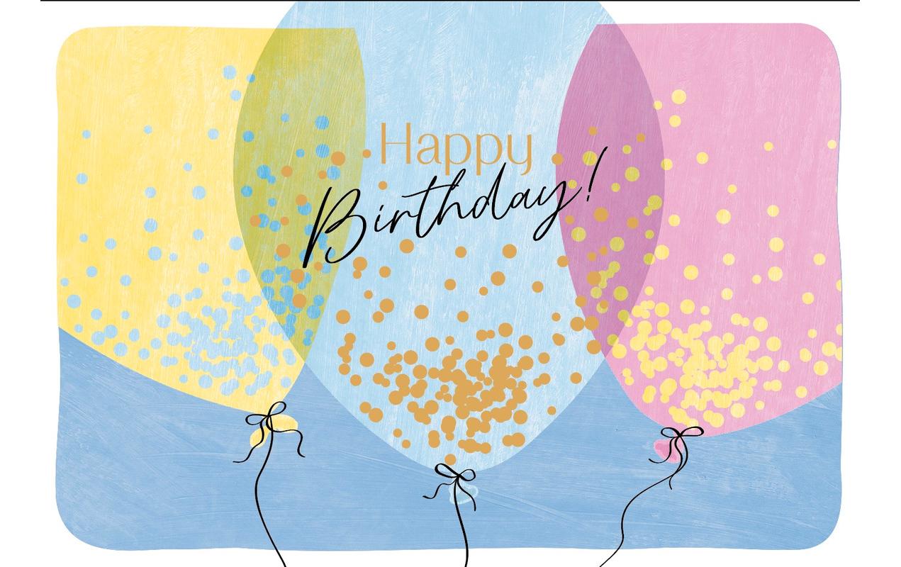 ABC Geburtstagskarte Happy Birthday B6 ABC Geburtstagskarte Happy Birthday B6