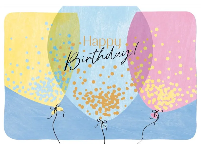 ABC Geburtstagskarte Happy Birthday B6 ABC Geburtstagskarte Happy Birthday B6