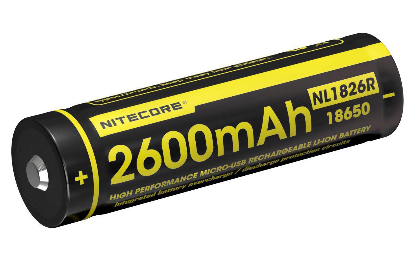 Nitecore Akku NL1826R 18650 2600 mAh Nitecore Akku NL1826R 18650 2600 mAh