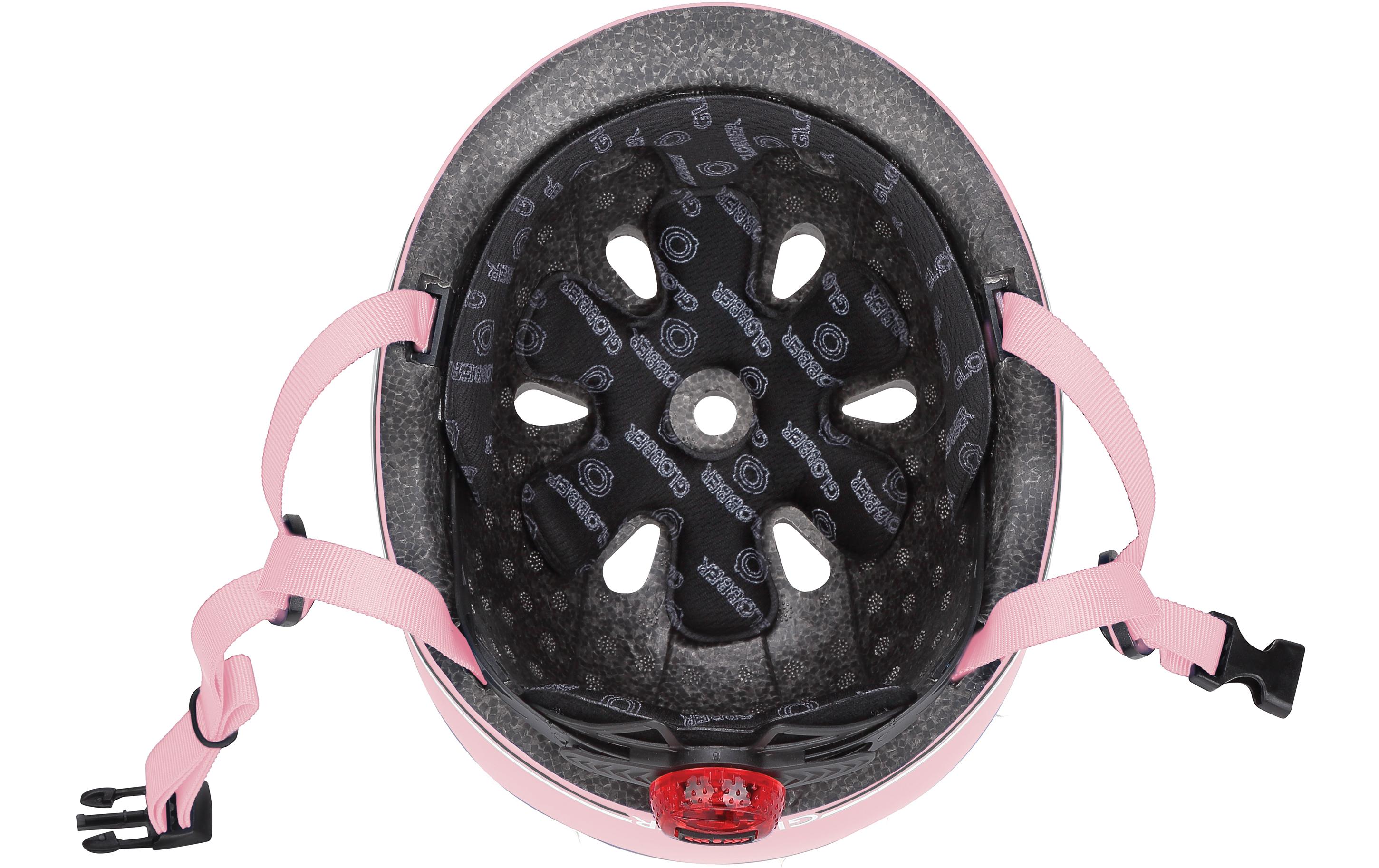 GLOBBER Helm Go Up Lights XXS/XS Pastelpink